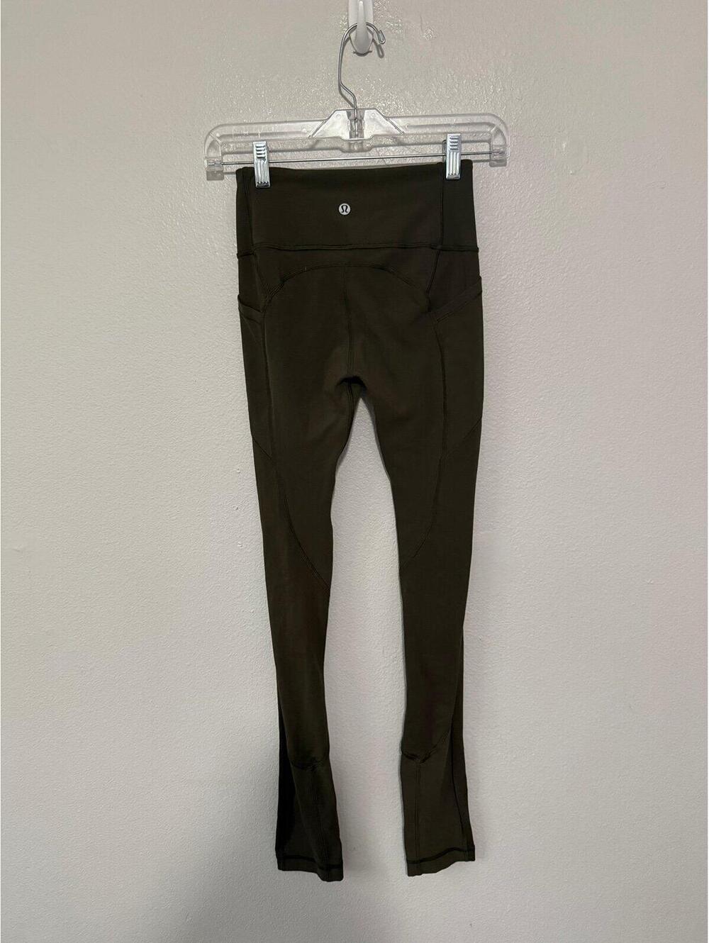 Lululemon all the right places leggings size 2 
Dark Olive is the color 28 inch
